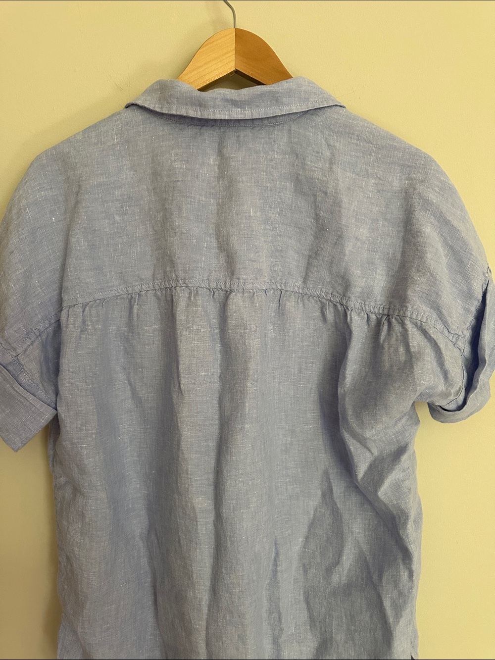J Crew Baird McNutt Irish Linen Relaxed Short Sleeve Shirt - Picture 9 of 10